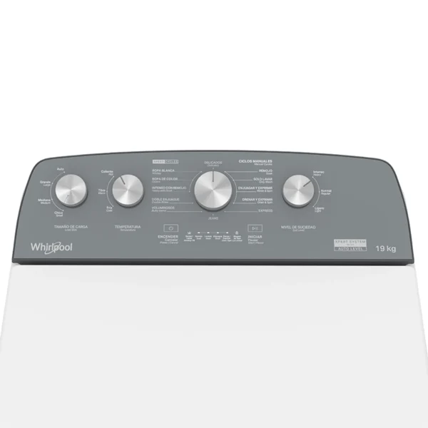 Lavadora Whirlpool Carga Superior 19kg Xpert System Blanca Agitador - Imagen 4